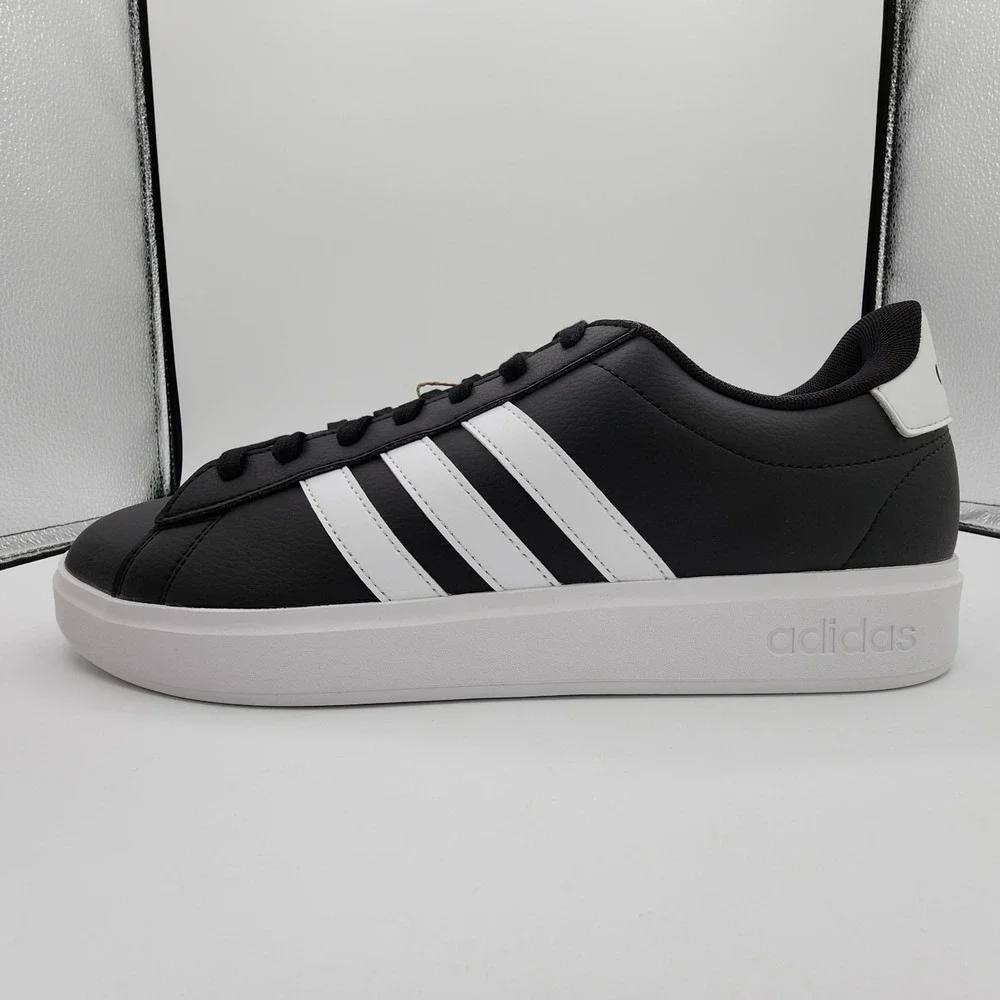 Adidas Grand Court 2.0 Shoes Mens 12 Core‎ Black Cloud White Sneaker NEW in Box